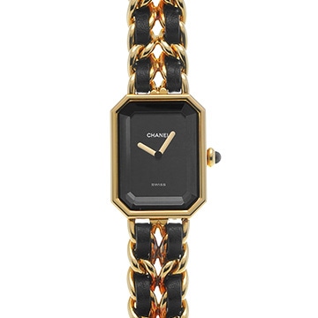 シャネル プルミエール M H0001 ブラック レディース 時計 【中古】【wristwatch】