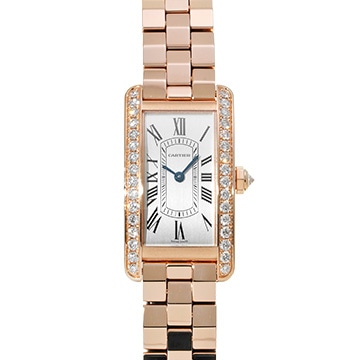 カルティエ タンク アメリカン WJTA0044 シルバー レディース 時計 【中古】【wristwatch】