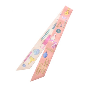 エルメス ツイリー IN THE POCKET ピンク系/マルチカラー シルク100％ レディース 【新品】【other】