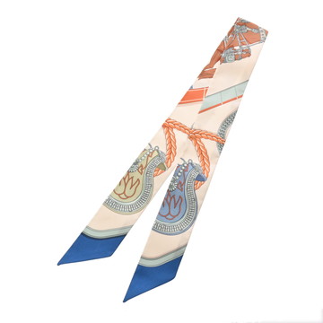 エルメス ツイリー GRAND APPARAT クリーム系/マルチカラー シルク100％ レディース 【新品】【other】