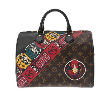 ルイ ヴィトン モノグラム スピーディ 30 LV×山本寛斎 日本限定 ブラウン/マルチカラー M43505 モノグラムキャンバス/エピレザー ユニセックス バッグ 【中古】【bag】