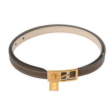 エルメス ベルト ラッキー 15 エトゥープ/ナタ ヴォーエプソン レディース 【中古】【other】