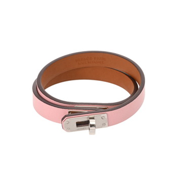 エルメス ミニケリー ドゥブルトゥール #T2 ローズサクラ/シルバー金具 ヴォースイフト レディース ジュエリー 【未使用】【jewelry】