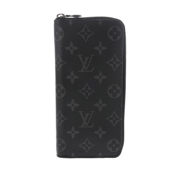 ルイ ヴィトン モノグラムエクリプス ジッピーウォレット ヴェルティカル ブラック M62295 モノグラムキャンバス メンズ 財布 【中古】【purse】