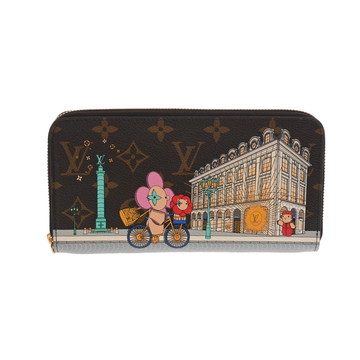 ルイ ヴィトン モノグラム ジッピーウォレット ヴィヴィエンヌ ブラウン M81544 モノグラムキャンバス レディース 財布 【中古】【purse】