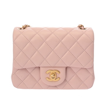シャネル マトラッセ ミニフラップバッグ ピンク AS1789 ラムスキン レディース バッグ 【中古】【bag】