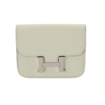エルメス コンスタンス スリムウォレット ヴェールフィズ エヴァーカラー レディース 財布 【中古】【purse】