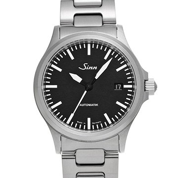 ジン 556シリーズ 556 I 556.010 ブラック メンズ 時計 【中古】【wristwatch】