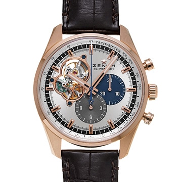 ゼニス クロノマスター エル・プリメロ オープン 18.2040.4061/69.C494 シルバー メンズ 時計 【中古】【wristwatch】