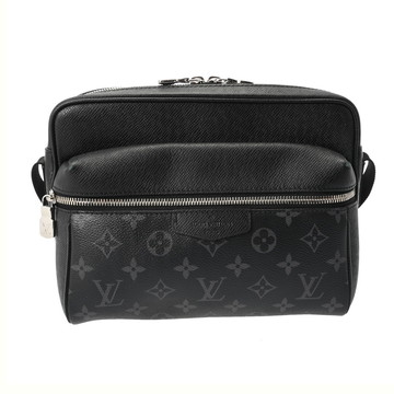 ルイ ヴィトン タイガラマ アウトドア メッセンジャー  ノワール M30233 レザー メンズ バッグ 【中古】【bag】