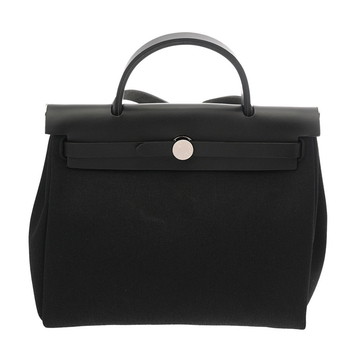 エルメス エールバッグ ジップ PM 2WAYショルダー ブラック トワルミリタリー/ヴァッシュハンター レディース バッグ 【中古】【bag】