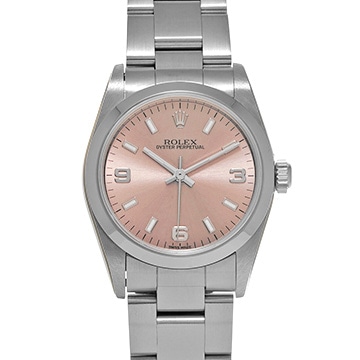 ロレックス オイスターパーペチュアル 77080 ピンク ユニセックス 時計 【中古】【wristwatch】