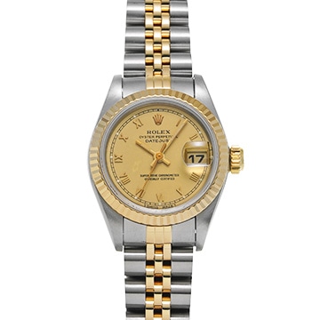ロレックス デイトジャスト 69173 シャンパン レディース 時計 【中古】【wristwatch】