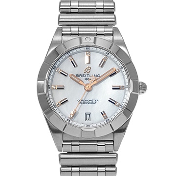 ブライトリング クロノマット 32 A77310101A4A1 ホワイトシェル レディース 時計 【中古】【wristwatch】