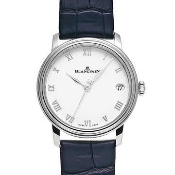 ブランパン ヴィルレ ウルトラスリム 6127-1127-55B ホワイト レディース 時計 【中古】【wristwatch】