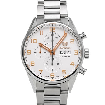 タグ ホイヤー カレラ キャリバー16 クロノグラフ デイデイト CV2A1AC.BA0738 オパーリン メンズ 時計 【中古】【wristwatch】