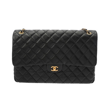 シャネル マトラッセ チェーンショルダー ブラック グレインドカーフスキン レディース バッグ 【中古】【bag】