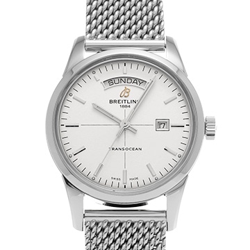 ブライトリング トランスオーシャン デイ&デイト A4531012/G751 シルバー メンズ 時計 【中古】【wristwatch】