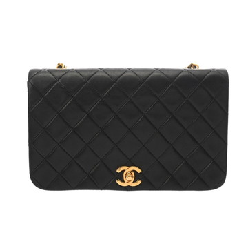シャネル マトラッセ チェーンショルダー ブラック ラムスキン レディース バッグ 【中古】【bag】