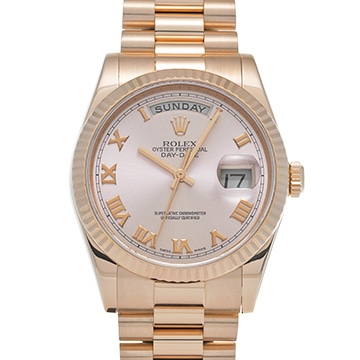 ロレックス デイデイト 118235F ピンク メンズ 時計 【中古】【wristwatch】