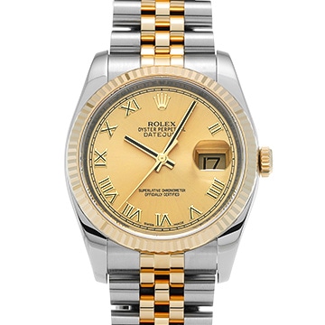 ロレックス デイトジャスト 116233 シャンパン メンズ 時計 【中古】【wristwatch】