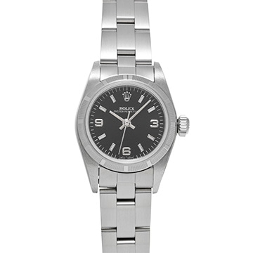 ロレックス オイスターパーペチュアル 67230 ブラック レディース 時計 【中古】【wristwatch】