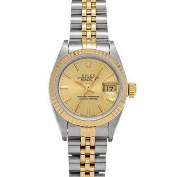 ロレックス デイトジャスト 69173 シャンパン レディース 時計 【中古】【wristwatch】