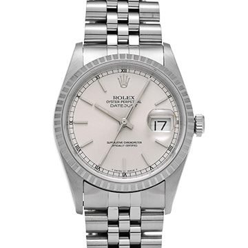 ロレックス デイトジャスト 16220 シルバー メンズ 時計 【中古】【wristwatch】
