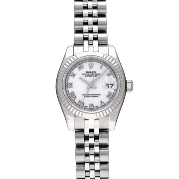 ロレックス デイトジャスト 179174 ホワイト レディース 時計 【中古】【wristwatch】