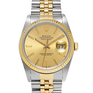 ロレックス デイトジャスト 16233 シャンパン メンズ 時計 【中古】【wristwatch】