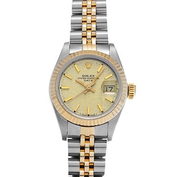ロレックス デイトジャスト 69173 シャンパンモザイク レディース 時計 【中古】【wristwatch】
