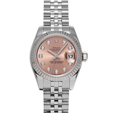 ロレックス デイトジャスト 179174G ピンク/ダイヤモンド レディース 時計 【中古】【wristwatch】