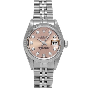 ロレックス デイトジャスト 69174G ピンク/ダイヤモンド レディース 時計 【中古】【wristwatch】