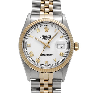 ロレックス デイトジャスト 16013 ホワイト メンズ 時計 【中古】【wristwatch】