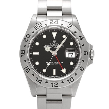 ロレックス エクスプローラーII 16570 ブラック メンズ 時計 【中古】【wristwatch】