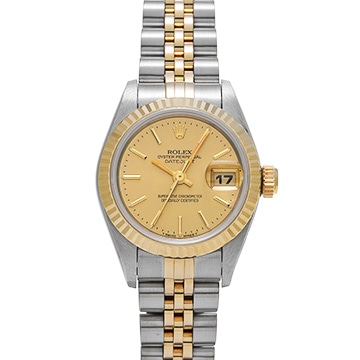 ロレックス デイトジャスト 69173 シャンパン レディース 時計 【中古】【wristwatch】