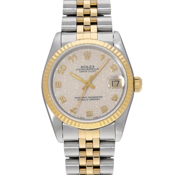 ロレックス デイトジャスト 68273 アイボリーコンピュータ ユニセックス 時計 【中古】【wristwatch】