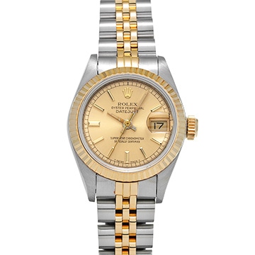 ロレックス デイトジャスト 69173 シャンパン レディース 時計 【中古】【wristwatch】