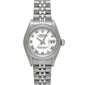 ロレックス デイトジャスト 79174 ホワイト レディース 時計 【中古】【wristwatch】