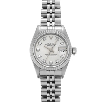 ロレックス デイトジャスト 69174G シルバー/ダイヤモンド レディース 時計 【中古】【wristwatch】