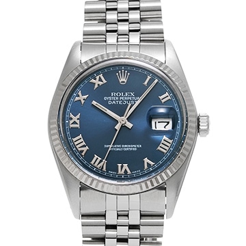ロレックス デイトジャスト 16014 ブルー メンズ 時計 【中古】【wristwatch】