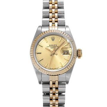 ロレックス デイトジャスト 69173 シャンパン レディース 時計 【中古】【wristwatch】