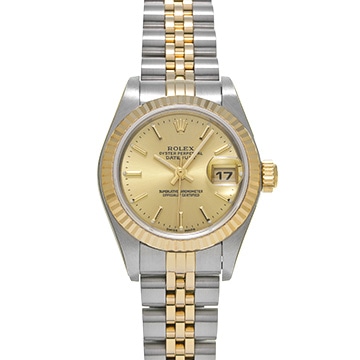 ロレックス デイトジャスト 79173 シャンパン レディース 時計 【中古】【wristwatch】