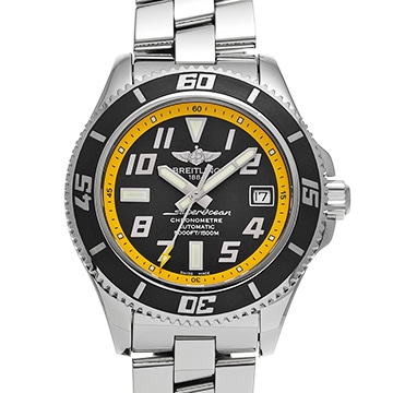 ブライトリング スーパーオーシャン 42 A187B32PRS ブラック メンズ 時計 【中古】【wristwatch】