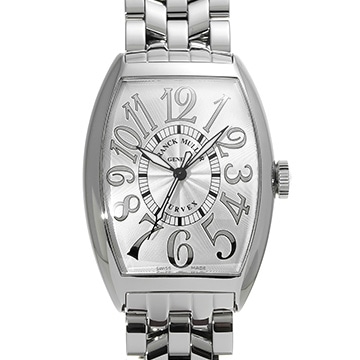 フランクミュラー トノーカーベックス 6850SC REL AC ホワイト メンズ 時計 【中古】【wristwatch】