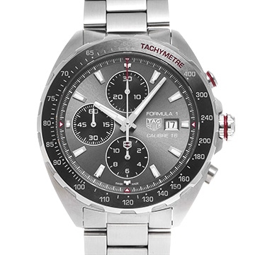 タグ ホイヤー フォーミュラ1 キャリバー16 クロノグラフ CAZ2012.BA0876 グレー/ブラック メンズ 時計 【中古】【wristwatch】