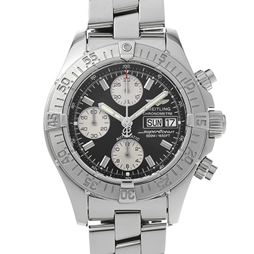 ブライトリング クロノ スーパーオーシャン A111B83PRS ブラック/シルバー メンズ 時計 【中古】【wristwatch】