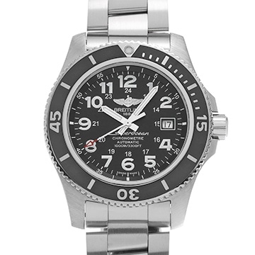 ブライトリング スーパーオーシャンII 44 A17392D7/BD68 ブラック メンズ 時計 【中古】【wristwatch】