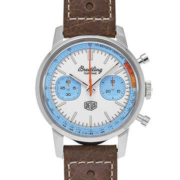 ブライトリング トップタイム デウス リミテッドエディション A233112A1A1X1 ホワイト/ブルー メンズ 時計 【中古】【wristwatch】