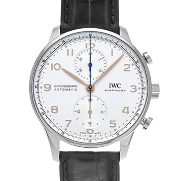 IWC ポルトギーゼ クロノグラフ IW371604 シルバー メンズ 時計 【中古】【wristwatch】